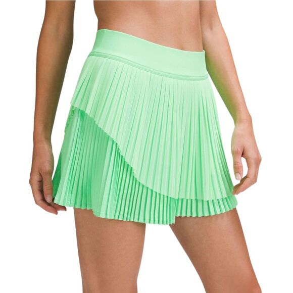 lululemon athletica Dresses & Skirts - Lululemon Tiered Pleats High-Rise Tennis Skirt Pistachio
